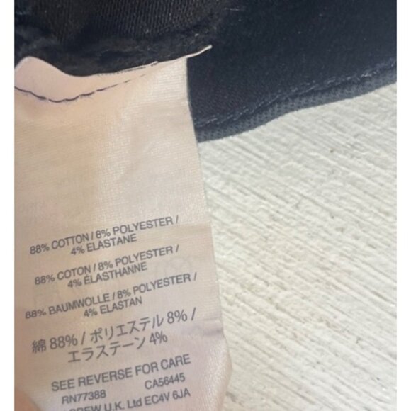 J Crew 8" Toothpick Skinny Jeans Womens Size 26 Waist Black High Rise - Picture 8 of 10